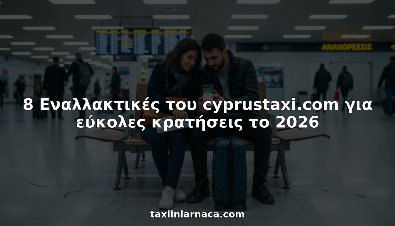 Επιβάτες που επιλέγουν να κλείσουν ταξί στο αεροδρόμιο της Λάρνακας