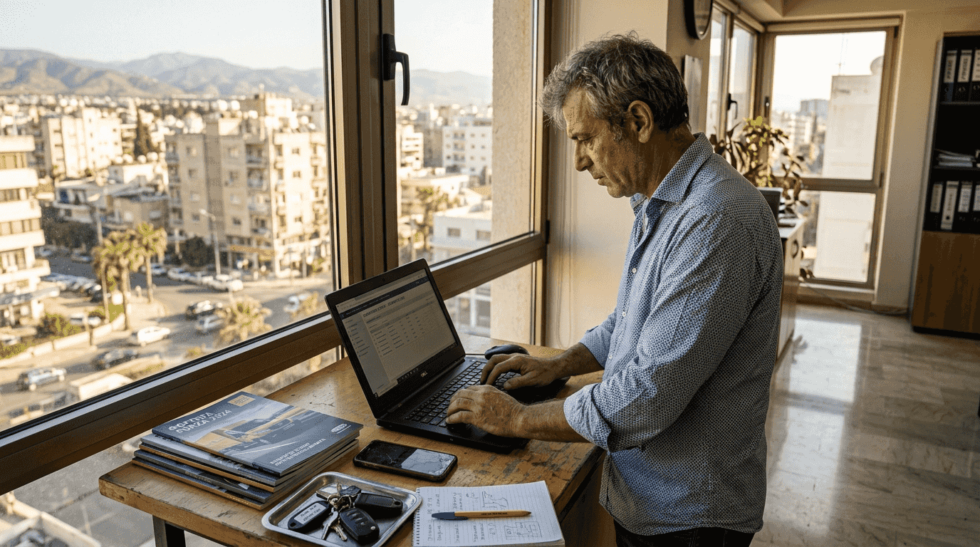 Ο υπεύθυνος διαχείρισης στόλου επιλέγει τα οχήματα της εταιρείας