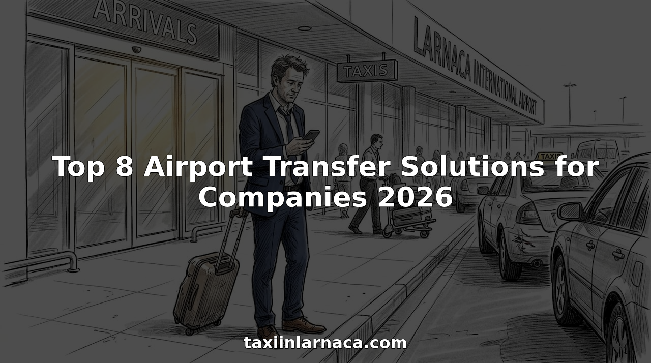 Business traveler waiting curbside with suitcase at airport taxi area