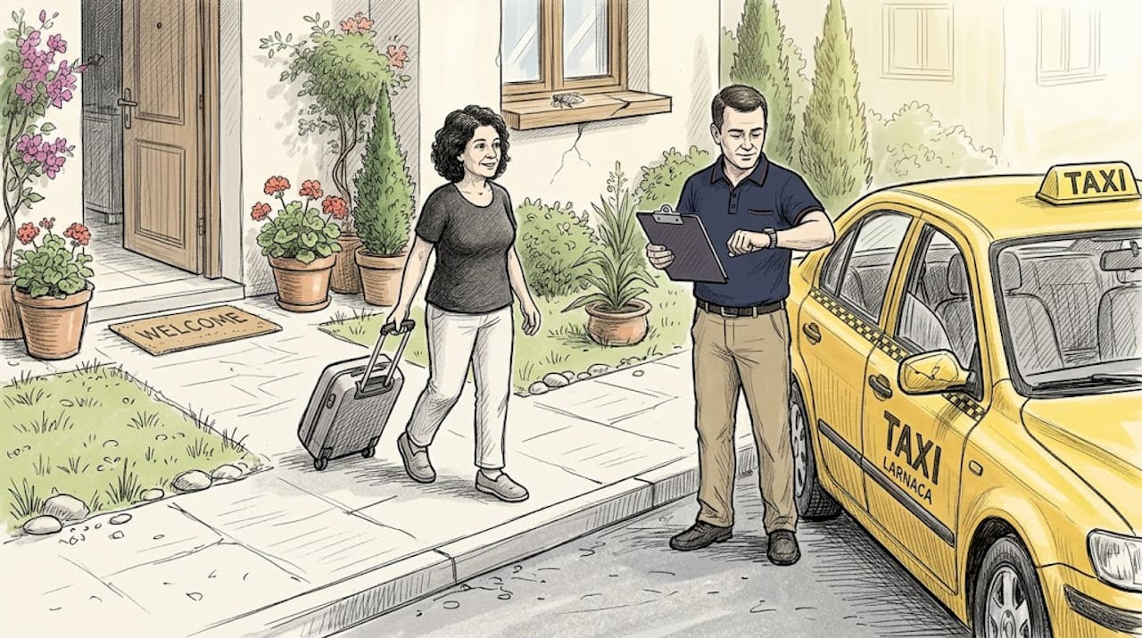 Door-to-door taxi in Larnaca: Convenience and reliability